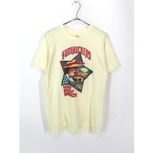 レディース 古着 80s USA製 「Fuddruckers」 バーガー レストラン プリント 企業 Tシャツ XL 古着