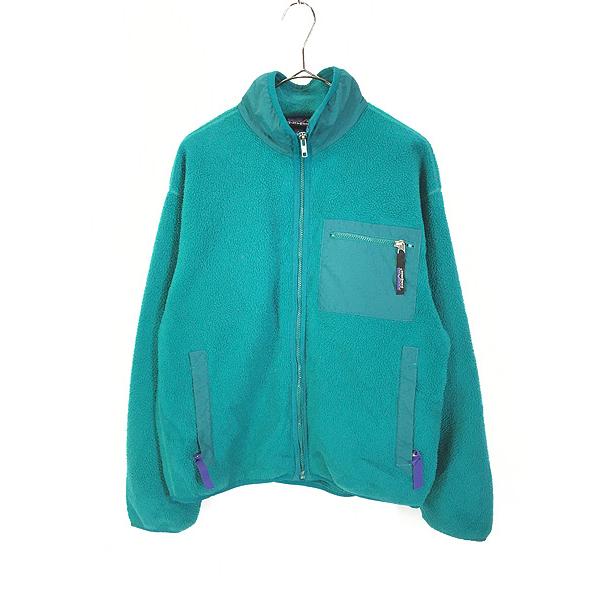 レディース 古着 90s USA製 Patagonia フルジップ フリース ジャケット L位 古着