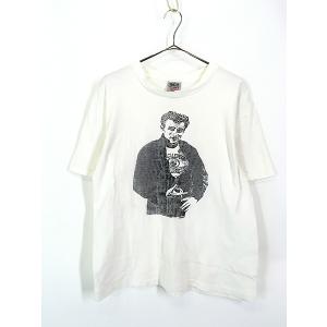 古着 90s USA製 James Dean 「CHANK!」 フォト アート Tシャツ L