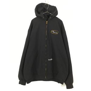 超人気❗️カーハート　ワンポイントロゴモッズコート　M 90s刺繍古着希少レア長袖 古着 90s Carhartt 裏地 メッシュ ワンポイント パッチ