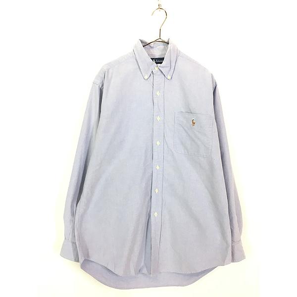 古着 90s Ralph Lauren 「CLASSIC FIT」 ワンポイント ソリッド BD シ...