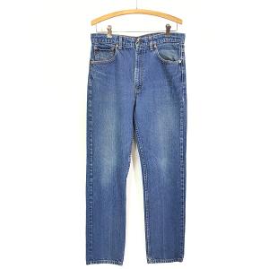 古着 80s Levi's 509-0215 オレンジタブ ヒゲ 濃紺 ブルー デニム
