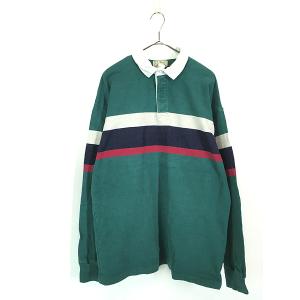 70〜80s USA製 vintage LL Beanラガーシャツ ヴィンテージ 80's~90''s L.L.Bean Rugby Shirt USA製 SIZE L 80年代 90年代