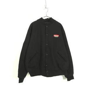 古着 90s 「AIRBORNE DEATH FROM ABOVE」 本革 レザー メルトン ウール