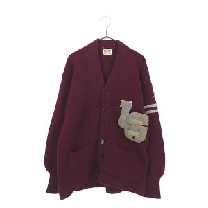 古着 70s- サンダーバード 柄 ヘチマ襟 ヘビー ウール ニット プル