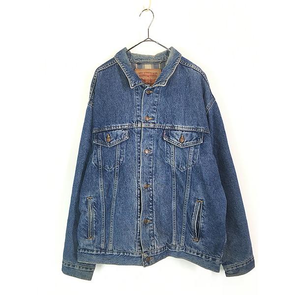 古着 90s USA製 Levi's 70699-0289 デカタグ チェック ライナー ビッグシル...