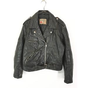 レディース 古着 70s Sears The LeatheR Shop 本革 レザー ダブル