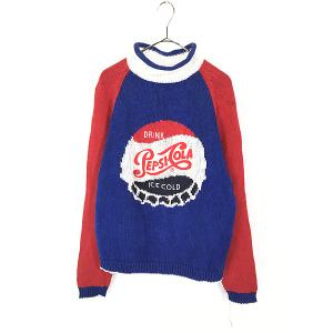 レディース 古着 90s J Crew バーズアイ 総柄 シェルボタン ウール