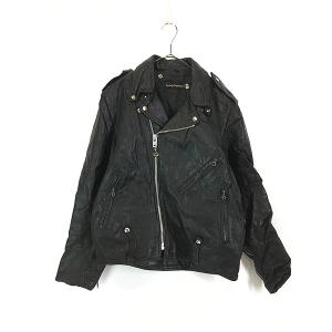 古着 90s J Crew 「Type J-100」 本革 カウハイド レザー シングル