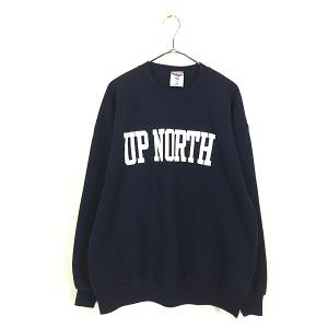 古着 90s USA製 「UP NORTH」 スウェット トレーナー XL 古着