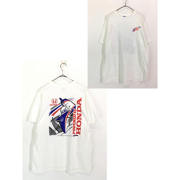 古着 00s USA製 HONDA ホンダ 車 企業 Tシャツ XL 古着