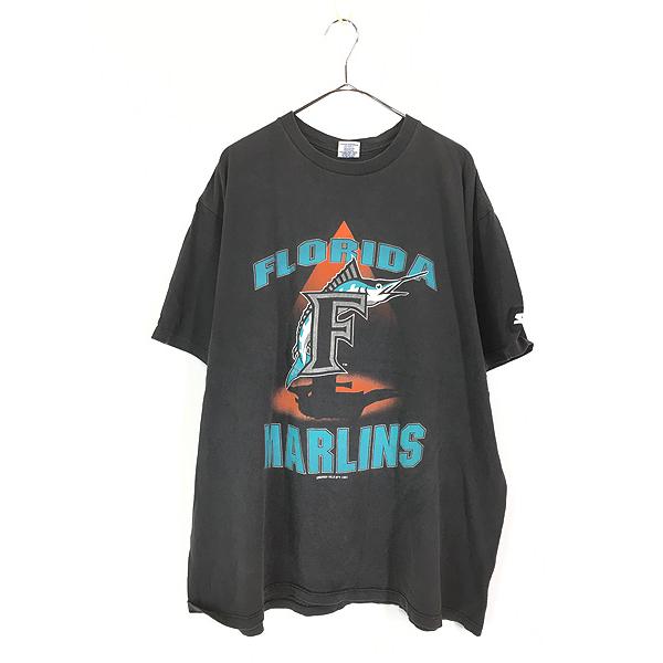 古着 90s USA製 STARTER MLB Florida Marlins マーリンズ BIG ...