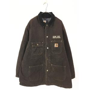 古着 Carhartt 裏ボア ダーク ブラウン ダック サンドストーン リッジ