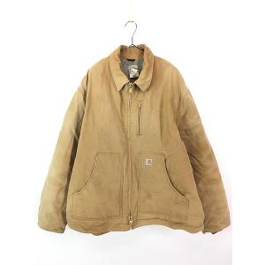 古着 Carhartt 「Full Swing」 襟コーデュロイ 裏ボア 縦ポケット BLK