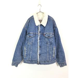 古着 80s Eddie Bauer ブランケット ライナー 濃紺 デニム トラッカー