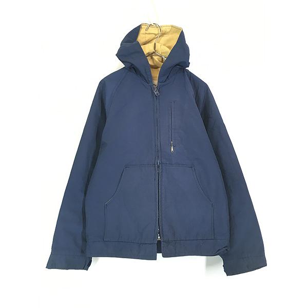 古着 70s WoolRich シャモアクロス ライナー 60/40クロス フーデッド ナイロン ジ...