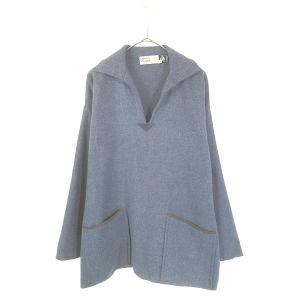 古着 70s Ireland製 KINSALE SMOCKS フランネル ウール プルオーバー フィッシャーマン スモック ジャケット L