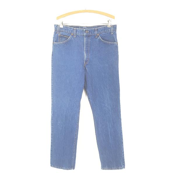 古着 90s USA製 Levi's 509-0215 濃紺 ブルー デニム パンツ ジーンズ スリ...