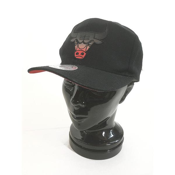 雑貨 古着 90s Mitchell &amp; Ness NBA Chicago Bulls ウール ベー...