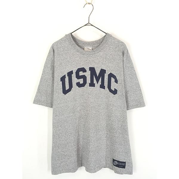 古着 90-00s USA製 Cotton Exchange 「USMC」 ミリタリー ヘビー T霜...