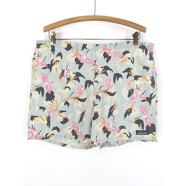 古着 20s Patagonia 鳥 総柄 バギーズ ショーツ ショート パンツ M 古着