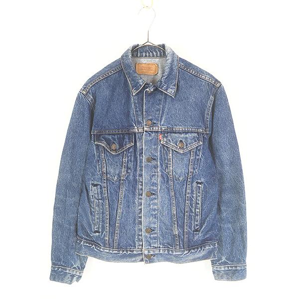 古着 80s USA製 Levi's 70506-0216 ハンド ポケット付 濃紺 ブルー デニム...