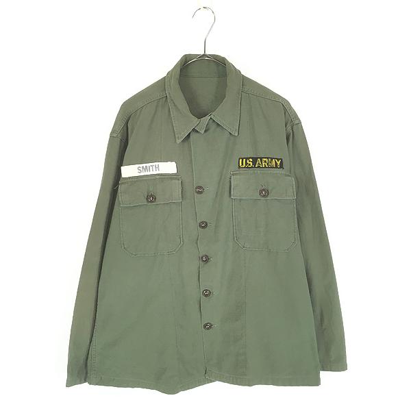 古着 60s 米軍 US ARMY 「1st 前期」 100% コットン サテン ミリタリー ユーテ...