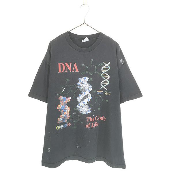 古着 90s USA製 「DNA」 The Code of Life 元素 化学 グラフィック サイ...