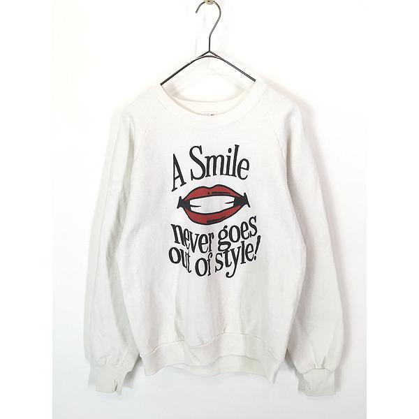 レディース 古着 80s USA製 リップスマイル 「A Smile Never Goes Out ...