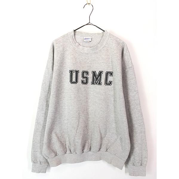 古着 80s USA製 米軍 USMC ミリタリー スウェット トレーナー XL