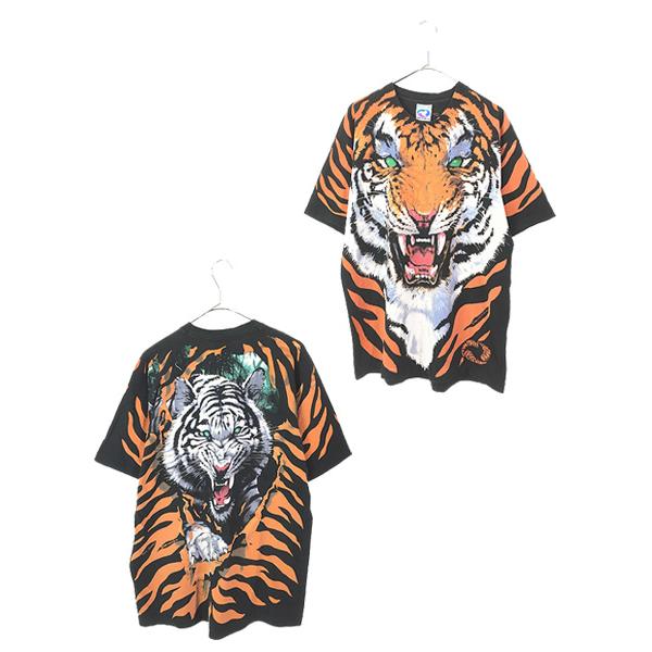 古着 90s USA製 LIQUID BLUE 「JOHN CONNELL」 トラ タイガー アニマ...