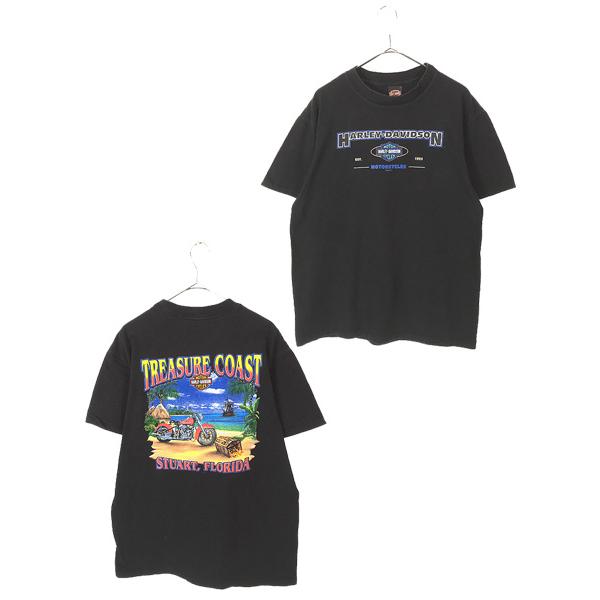 古着 00s USA製 HARLEY DAVIDSON バー&amp;シールド FLORIDA グラフィック...
