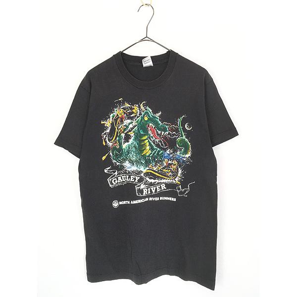 古着 90s USA製 GAULEY RIVER 川下り ラフティング ドラゴン プロモ Tシャツ ...
