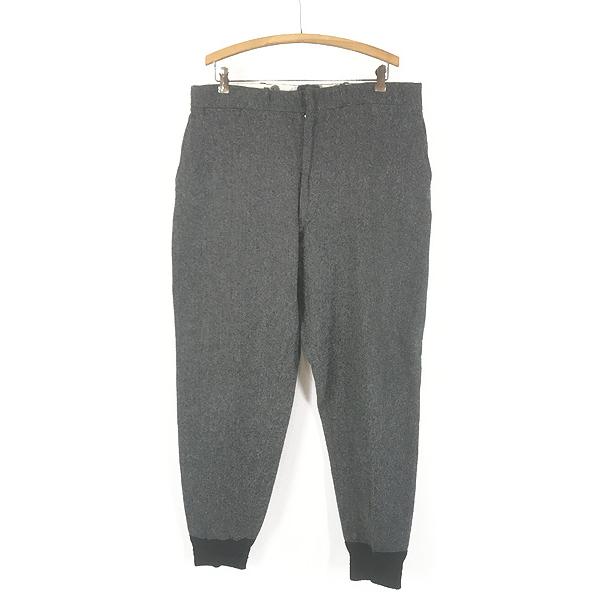 古着 50s WoolRich ヘリンボーン織 防寒 メルトン ウール ハンティング リブ パンツ ...