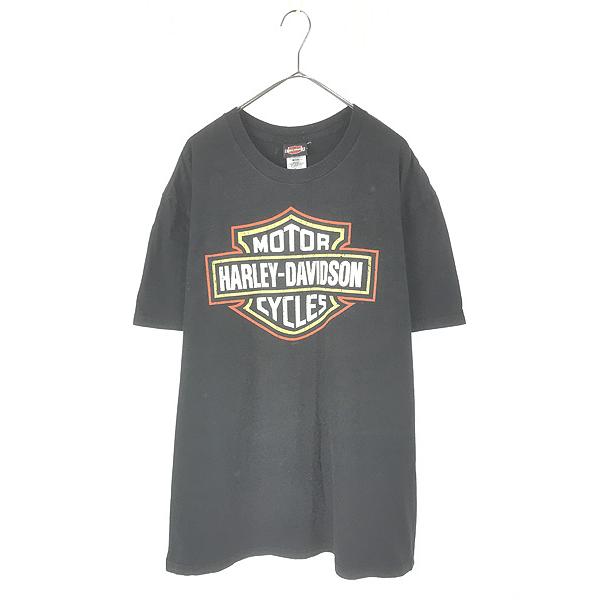古着 00s HARLEY DAVIDSON バー&amp;シールド 「FLORIDA」 Tシャツ XL
