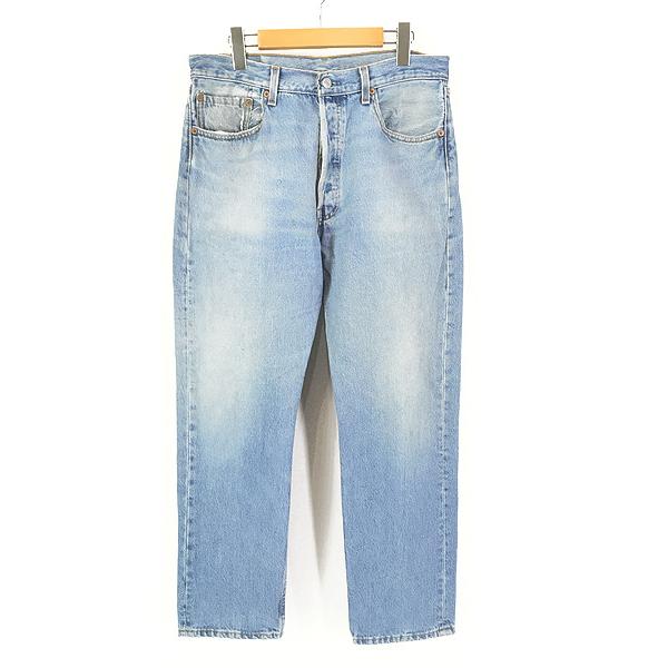 古着 90s USA製 Levi's 501-0193 ブルー デニム パンツ ジーンズ ストレート...
