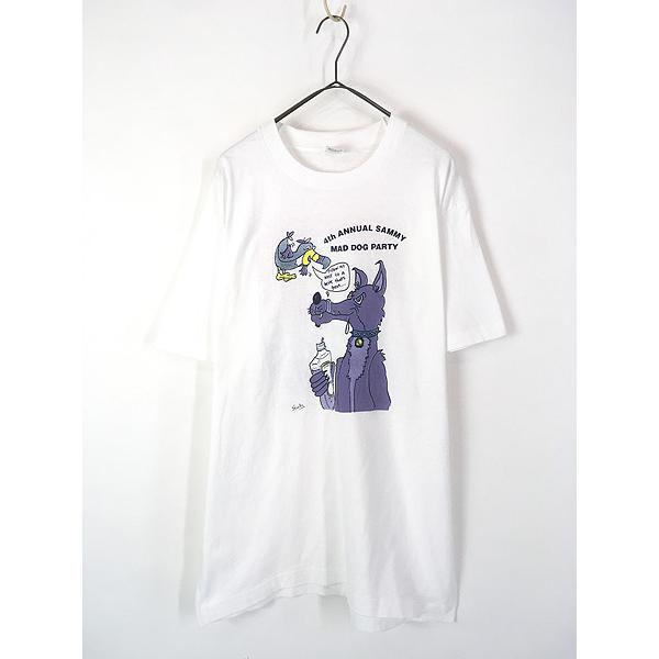 古着 90s 「4th ANNUAL SAMMY MAD DOG PARTY」 イベント アート T...