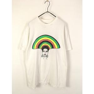 レディース 古着 90s USA製 Black Women in Rap 「Queen Latifah」 レゲエ 女性 ヒップホップ イベント Tシャツ L