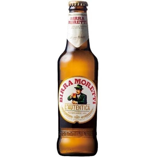 ＜イタリアビールシェアNO.１＞　モレッティ　イタリアン　ピルスナー　4.6％　330ml　（瓶）　...