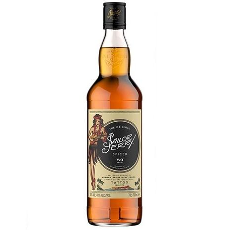 ＜タトゥーアーティストのデザイン ＞ セーラージェリー スパイスト ネイビーラム 40％ 700ml