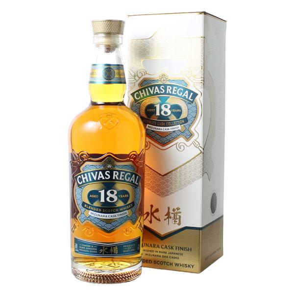 シーバスリーガル ミズナラ 18年 ウイスキー 43％ 700ml＜日本限定！ミズナラ樽の特別な味わ...