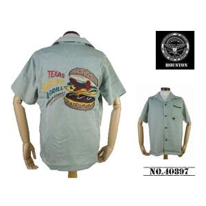 送料無料 40%OFF】HOUSTON ヒューストン 刺繍ボウリングシャツ