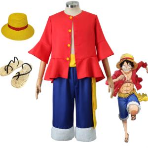 送料無料 One Piece ワンピース 風 海賊王風 モンキー D ルフィ風 コスプレ衣装 ウィッグ 帽子 子供用 キッズサイズ コスチューム ハロウィン仮装 Lufei ドラゴンアタックヤフー店 通販 Yahoo ショッピング