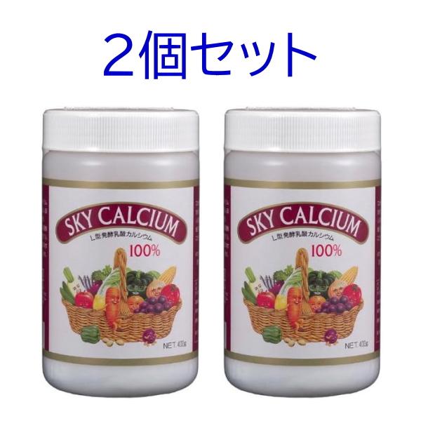【即納】スカイカルシウム顆粒 400gX2個セット カルシウム 健康食品 L型乳酸菌 植物由来 サプ...