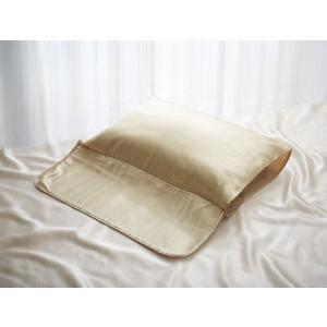 COGIT（コジット） 枕カバー シルク100％ シャンパンゴールド ロング