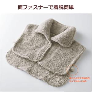 耳まであったか首元ベスト グレージュ コジット...の詳細画像2