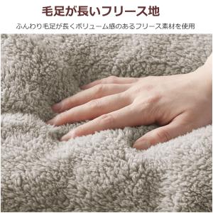 耳まであったか首元ベスト グレージュ コジット...の詳細画像3
