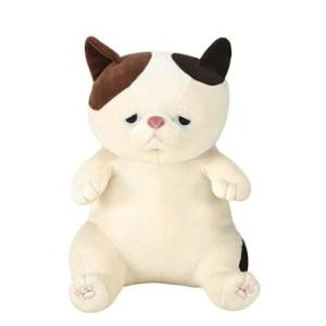 【即納】プレミアムねむねむアニマルズ 座り抱きまくら Mサイズ ミケネコのゆず ぬいぐるみ ねむねむ...