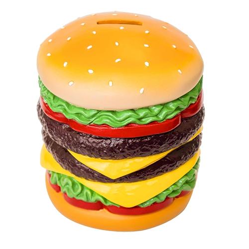 【即納】ハンバーガー貯金箱  RH-910 貯金箱 バンク BANK へそくり インテリア 置物 お...