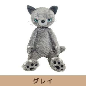 スクラッチ ぬいぐるみ L グレイ 内藤デザイン研究所 猫 ネコ ロシアン